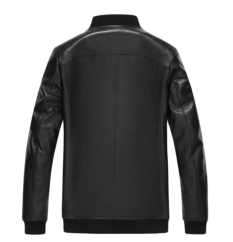 Sale Golomise&Imbettuy Men Fashion Real/Genuine Sheepskin Leather Jacket/Coat Overcoat 4