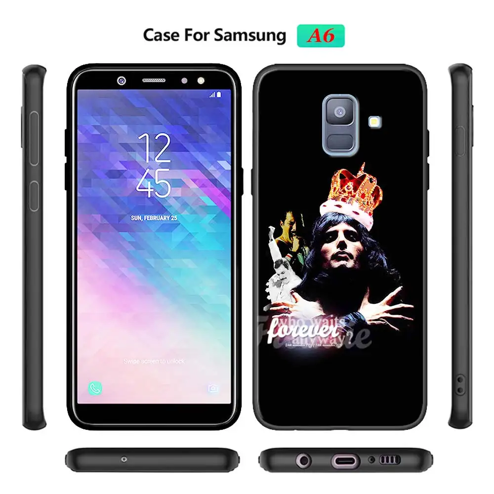 Freddie Mercury Band Queen мягкие телефонные чехлы для Samsung Galaxy A10 A20 A30 A40 A50 A70 A6 A7 A8 Plus A9 M30 M20