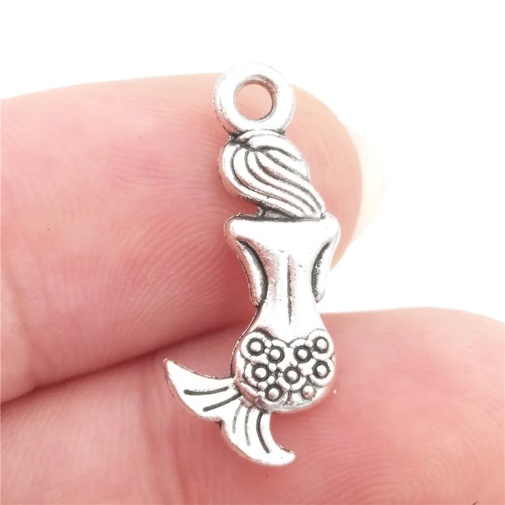 BULK 30 Zinc Alloy Beach Ocean Theme Mermaid Sea Snail Beach Chair Charms Antique Silver Plated 9*20mm 0.8g