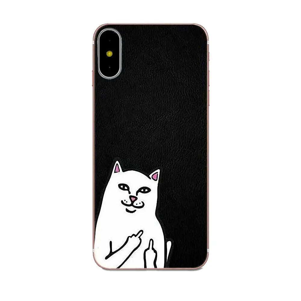 Rip N Dip Cat для Apple IPhone X XS Max XR 4 4s 5 5C 5S SE 6 6S 7 8 Plus Мягкий чехол из ТПУ для телефона - Цвет: as picture