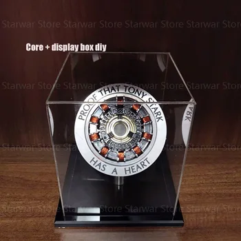 

With LED Light Endgame DIY cool 1:1 scale Iron Man Arc Reactor A generation of glowing iron man heart model Action Figure Toy