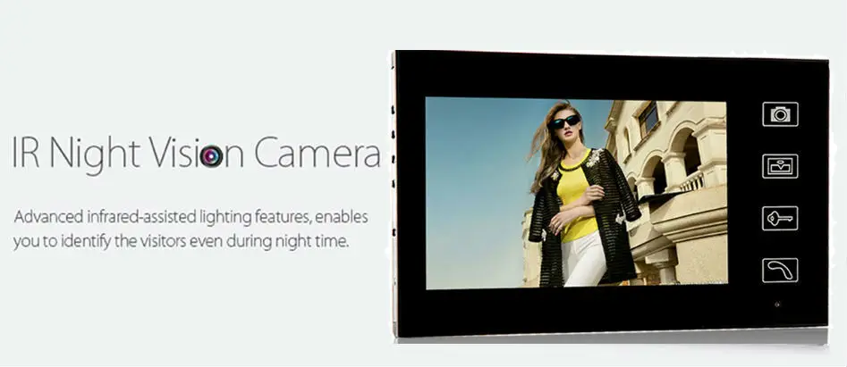 Yobang безопасности smart 7 "TFT ЖК-дисплей Ночь Визуальный видео-телефон двери Touch беспроводной Дверные звонки домофон Мониторы открытый Камера