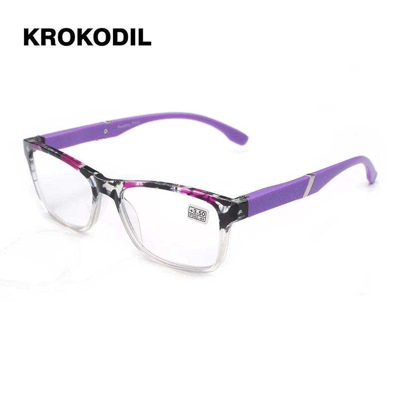Бренд Krokodil, высококачественные бизнес очки для чтения, мужские блестящие очки PD62, очки Ochki 1,75+ 3,25 градусов, Gafas De Lectura P003