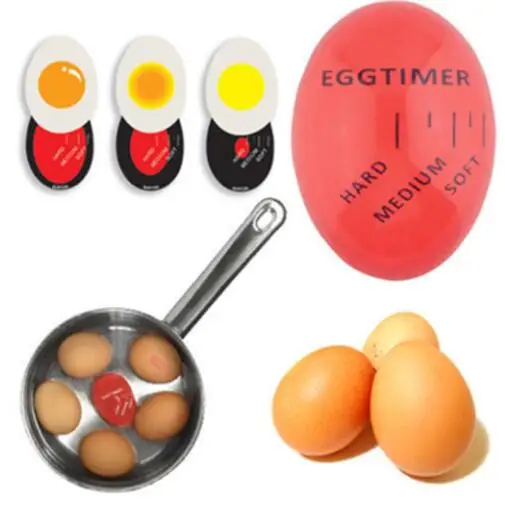 

1pcs Egg Perfect Color Changing Timer Soft Hard Boiled Eggs Cooking Kitchen Timer Egg Timer