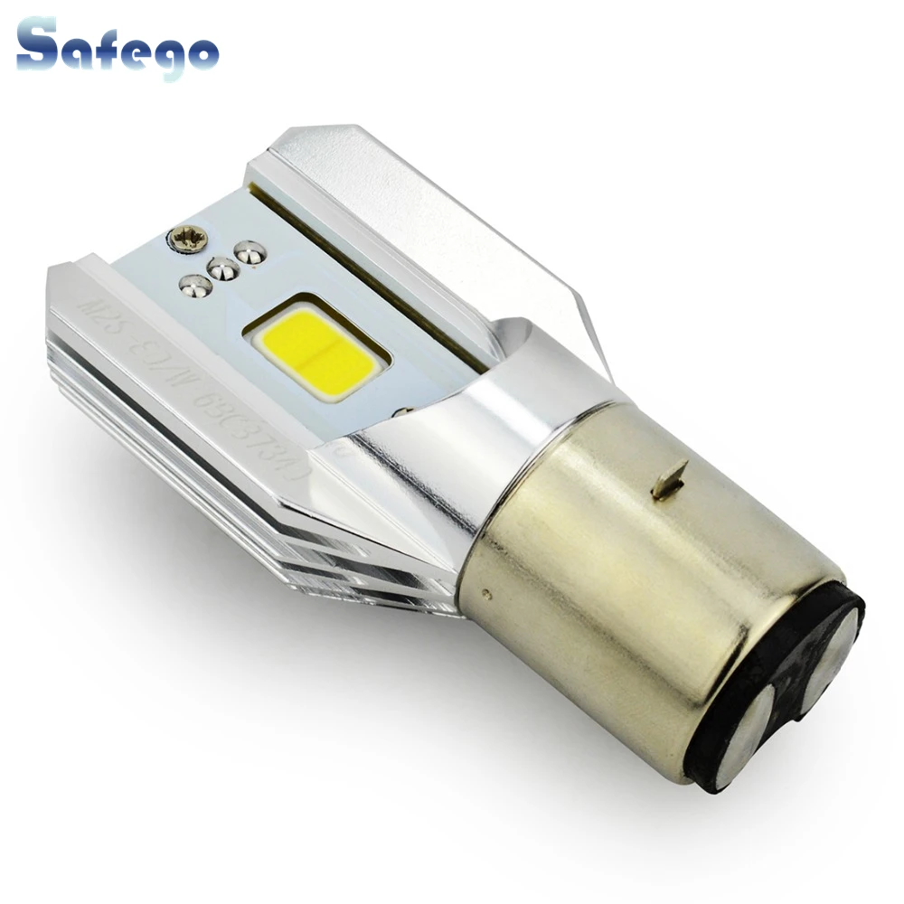 H6 Led Motorcycle Headlight Bulbs COB 1000LM BA20D Leds H/L Lamp