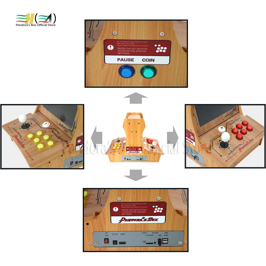 Pandora's box diy bartop arcade Wooden Double fighting machine bartop mini arcade machine pandora box 6 motherboard 1300 in 1 Pandora's box diy bartop arcade Wooden Double fighting machine bartop mini arcade machine pandora box 6 motherboard 1300 in 1