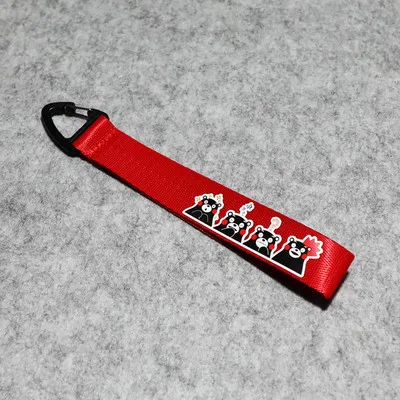 

Car Accessories Hellaflush Decoration Keychain Japanese Bear Cycling Racing Creative PVC Key Ring