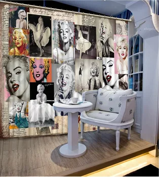 

3d curtains European 3D Curtains angel design Curtains For Living Room Bedroom Blackout custom curtains