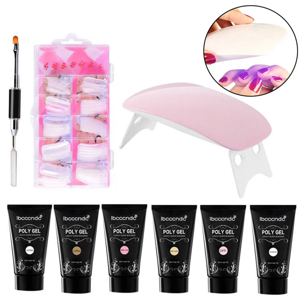 

10Pcs Nail Art Set UV LED LAMP Dryer Color Gel Nail Polish Set Kit Nail Tools Gel Varnish Lacquer Manicure Tools Set