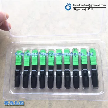 

1000pcs/lot Fiber Optic Fast Connector SC/APC Covered Wire Connector for Broadcasting CATV / FTTH,Free Shipping