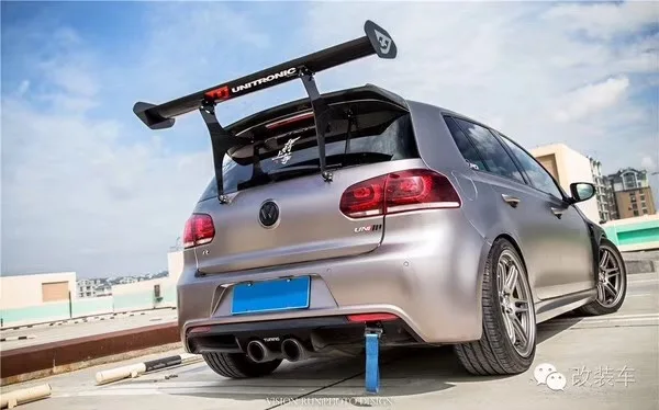 Задний спойлер для крыла VW Golf R GTI Scirocco Racing Style GT из углеродного волокна // в наличии
