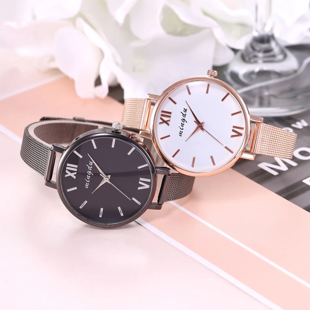 

New Arrival Casual Womens Watch Fashion Simple Scale Ladies Watch Korean Version Mash Quartz Watch relojes de mujer
