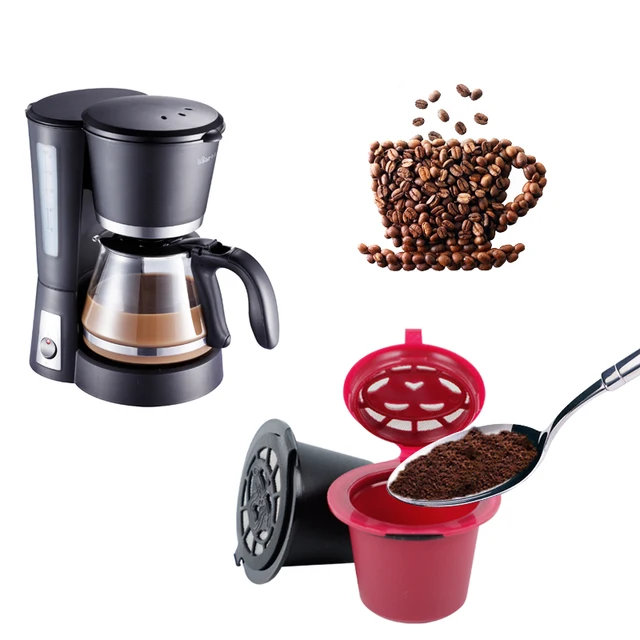 Best Offers 2pc/set Reusable Coffee Filter Pod Baskets Refillable Coffee Capsule Soft Capsules Taste Sweet Kitchen Tools Drinkware