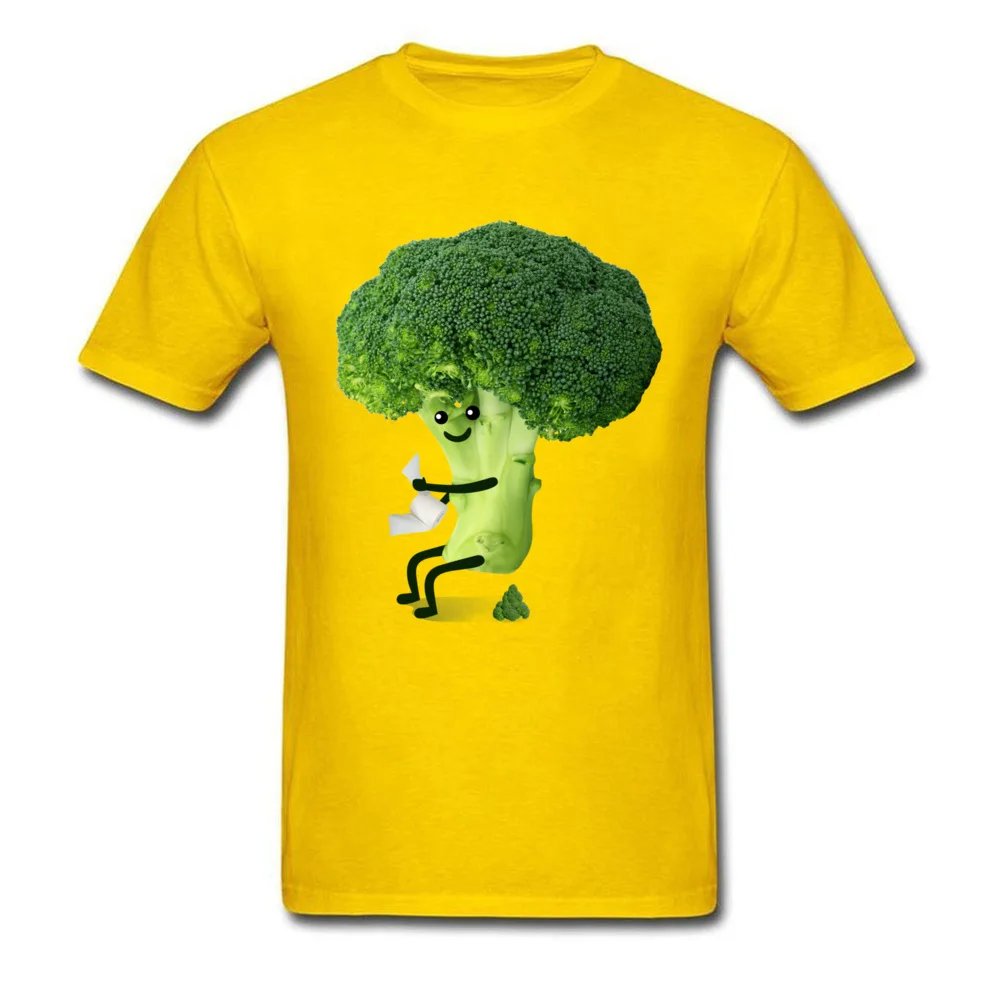 Vegetarian Tops Shirt Retro O Neck Comics Short Sleeve Cotton Male T-shirts Fitness Tight T Shirt Wholesale Vegetarian yellow