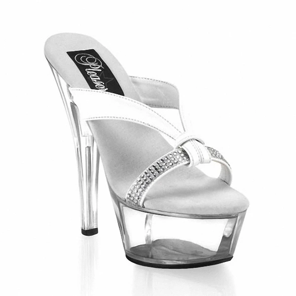 Stripper Shoes 15cm Ultra High Heels Platform Shoes Dress Celebrity Fashion Quality Rhinestone Fashion Plus Size Sandals