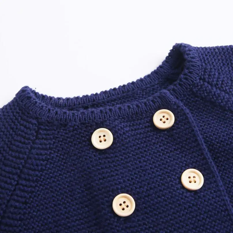 Good Quality Cotton Knitted Sweater Boys Girls Clothing Sets Long Sleeve Newborn Sweaters+ Shorts 2 Pcs Kids Baby Boy Girl Set