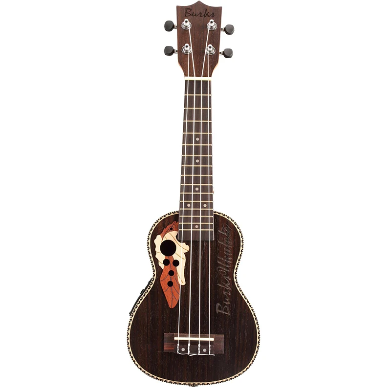 

Ukulele 21" Acoustic Ukelele Spruce Ukulele 4 Strings Guitar Guitarra Instrument with Built-in EQ Pickup Ukelele Bag