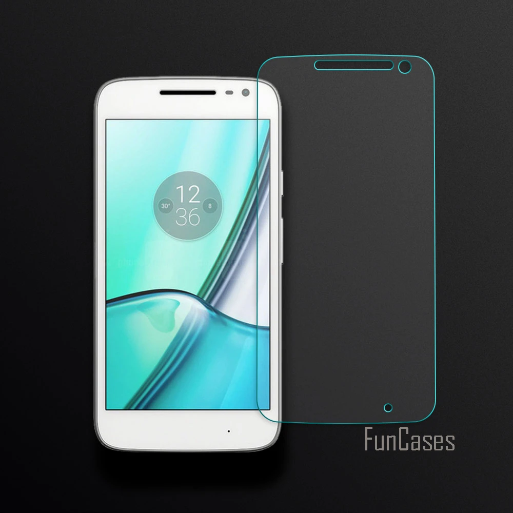 Экран протектор для Motorola Moto G4 Play закаленное Стекло 2.5D изогнутый край Передняя
