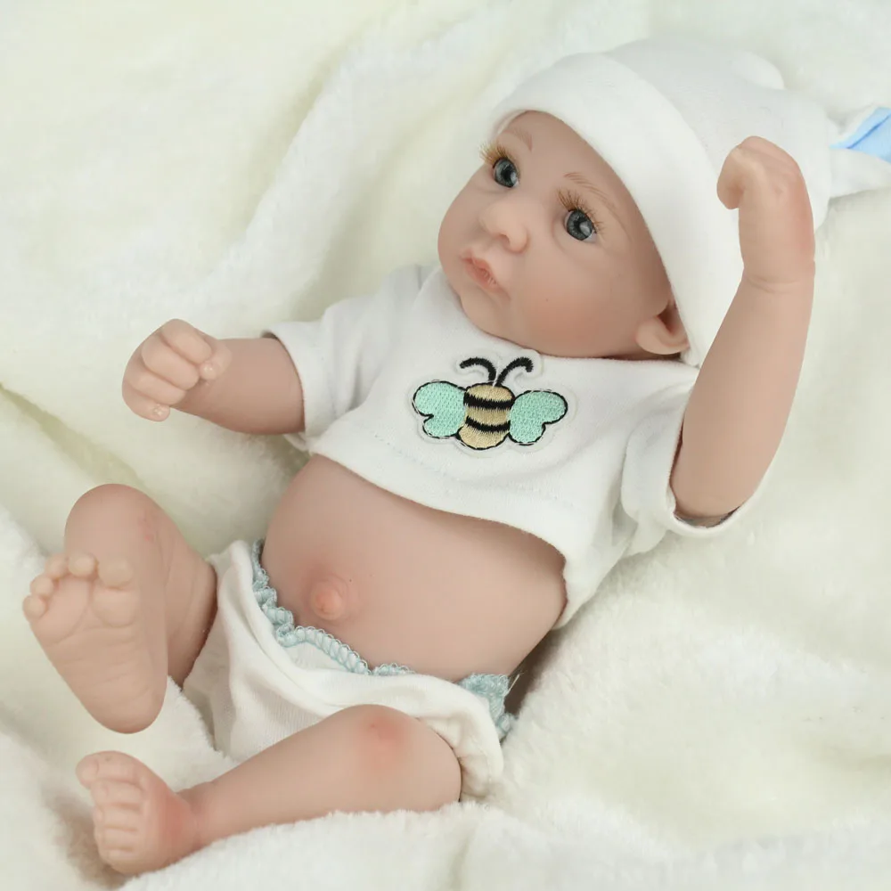 KAYDORA 25 см младенец Reborn Мягкая силиконовая целая настоящая кукла игрушки для