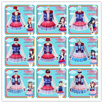 

Anime Aqours LoveLive!Sunshine!!Cos Next SPARKLING Over The Rainbow Series All Member Uniform Cosplay Costume New Free Shipping
