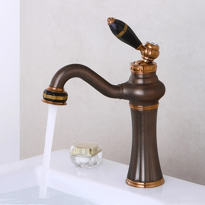 

all copper imitation cologne on stage basin faucet style restoring ancient ways of hot and cold water tap faucets single hole