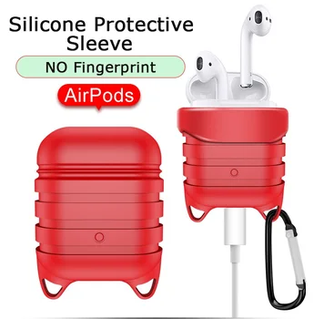 

TPU Earphone Silicone Case For Apple AirPods Headphones Cases Pouch Air Pods Portable Anti-knock Protective Cover Bag
