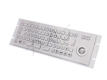 

Industrial kiosk keypads custom kiosk keyboards vandal proof keypads Metal Keyboard with Trackball