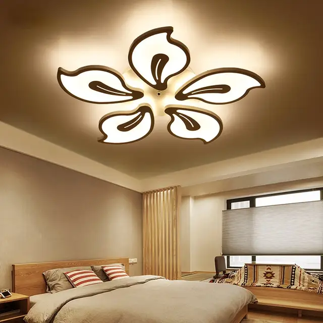 Us 76 32 28 Off Creative Flower Type Acrylic Led Ceiling Lamp Home Living Room Bedroom Study Room Aisle Ceiling Light Commercial Lighting In Ceiling