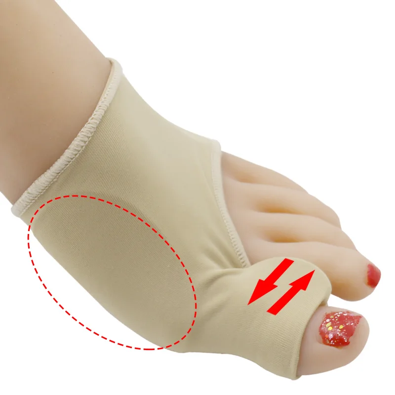 2pcs=1Pair Big Toe Hallux Valgus Corrector Orthotics Feet Care Bone Thumb Adjuster Correction Pedicure Socks Bunion Straightener