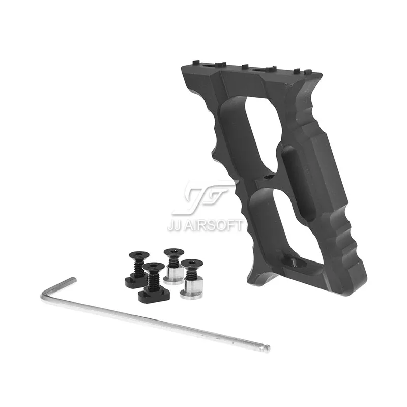 

ACI Halo Minivert Angled Hand Stop Handstop for keymod & M-LOK MLOK for NERF Toy Gun CNC Lightweight (Black/Red/Tan/Silver)