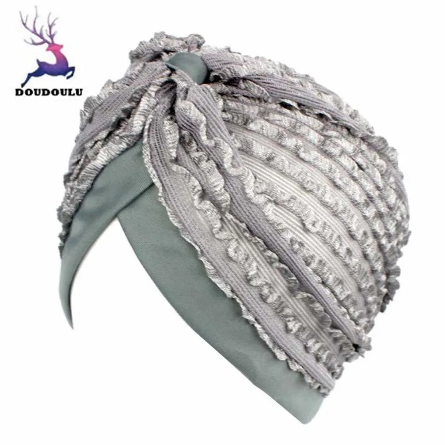 

DOUDOULU Winter Hat For Women Elegant Solid Cancer Chemo Hat Beanie Touca Inverno Drop Shipping #ZH