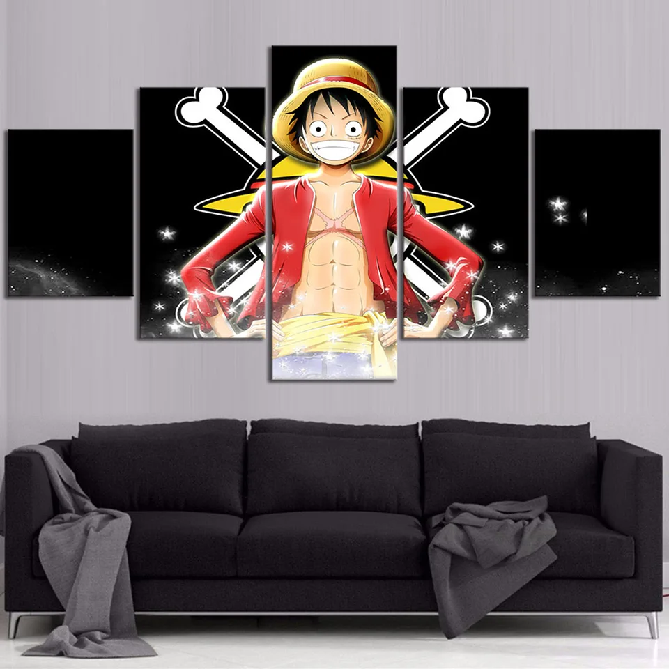 HD-im-genes-de-dibujos-animados-Luffy-D-mono-una-pieza-Anime-cartel-Wall-im-genes