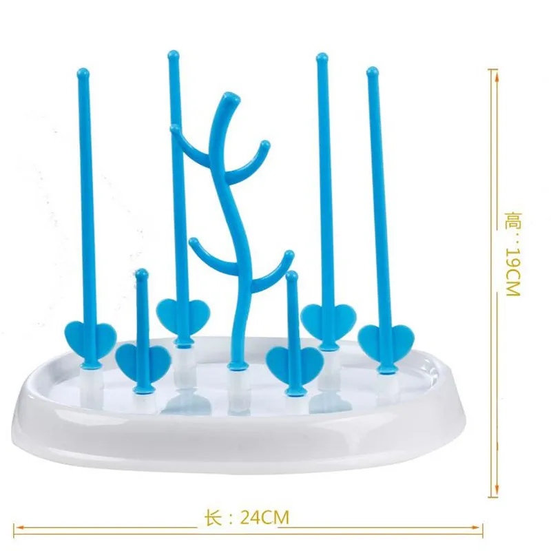 Baby Bottle Drying Rack Dryer Drainer Rack Shelf Safe Drain Feeding Bottles Rack Infant Milk Cup Nipple Pacifier Holder