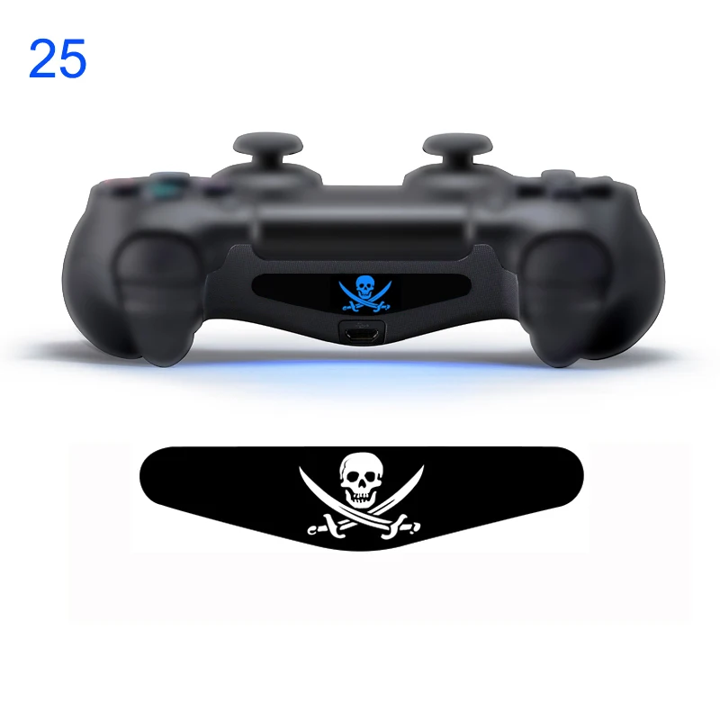 Одна штука наклейка для sony Play station 4 PS4 контроллер светодиодный светильник наклейка для бара ПВХ наклейка для PS4 Dualshock геймпад управление - Цвет: NO 25