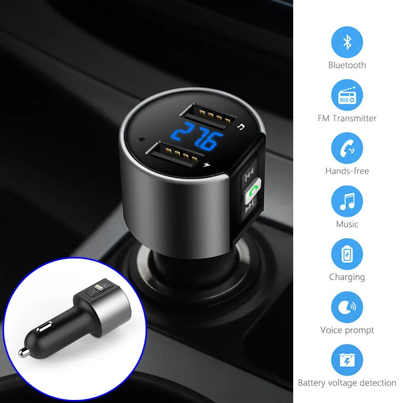 FM Transmitter MP3 Player Bluetooth Car Handsfree Car USB SD AUX