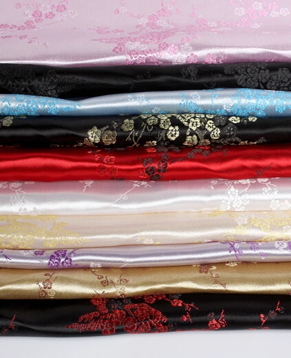 

90cm*50cm Brocade fabric COS kimono costume cheongsam brocade fabric / Plum series cosplay wedding party dress farbic