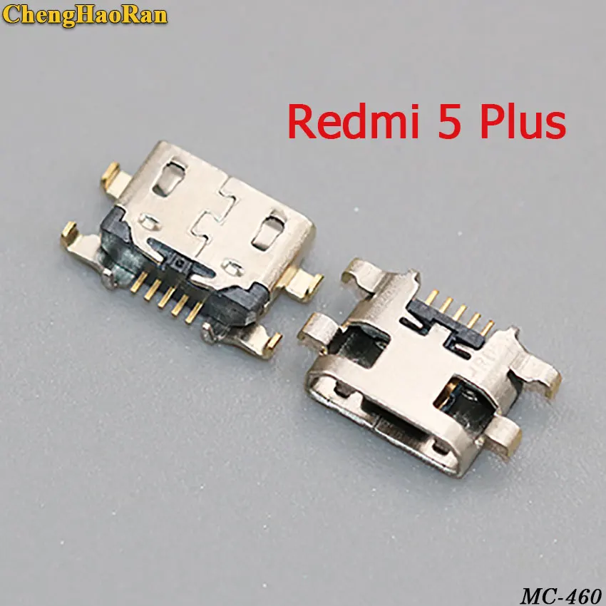 ChengHaoRan 5 шт. 10 шт. 5pin micro usb разъем для зарядки порт Гнездо для xiaomi redmi 4A 4X5 5A 5PLUS 6 6A 6PRO S2