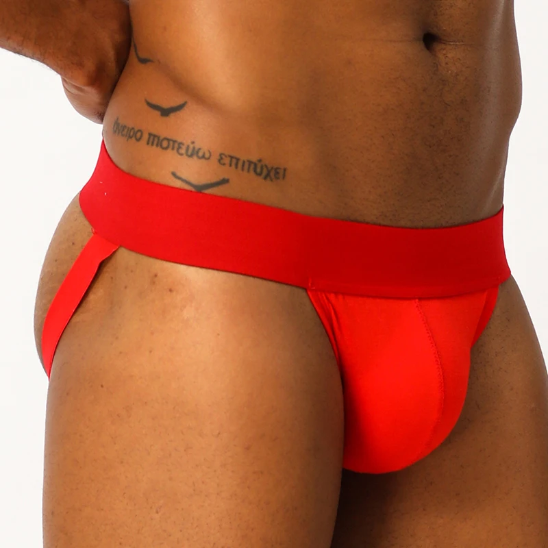 

Sexy Gay Male Underwear Thong Men String Jockstrap Briefs G String Thongs Mens Underpants Pure Cotton Solid Man Panties BP.01