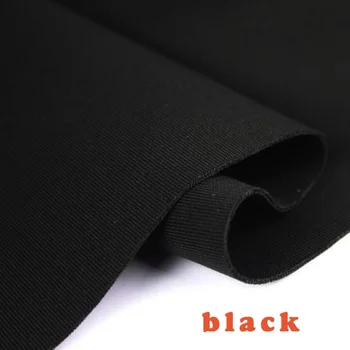 

Thick Black Stretch Spandex Fabric Knitted Fabric Jersey Fabric Skirt suit-dress Sold By The Yard Free Shipping