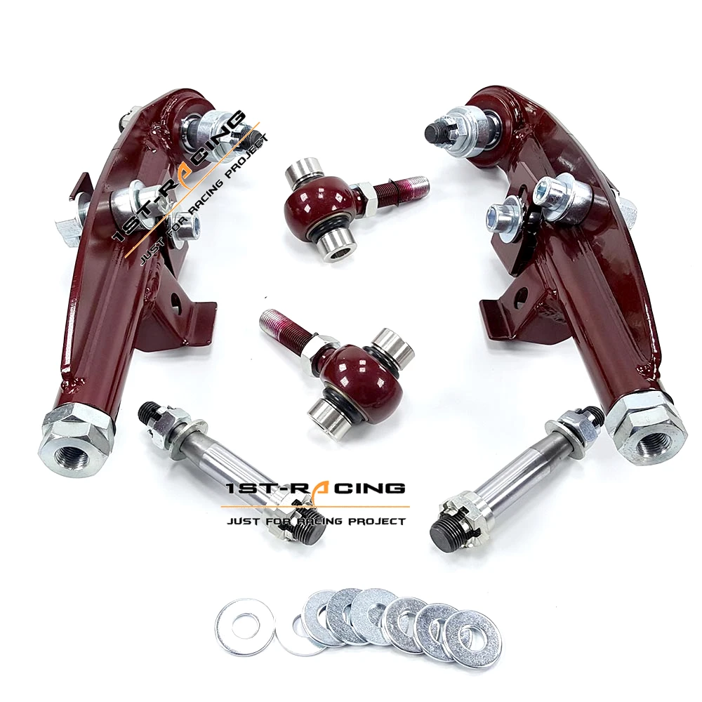 

FOR Nissan 200SX 180SX 240SX S13 S14 Z32 Front Adjustable Control ArmS KIT RED