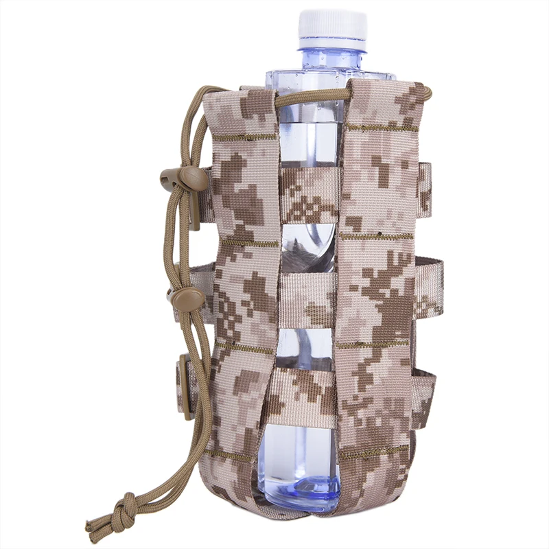 Высококачественный Тактический чехол для бутылки воды, нейлоновая Военная фляга, чехол-кобура, чайник для путешествий, сумка - Цвет: DD
