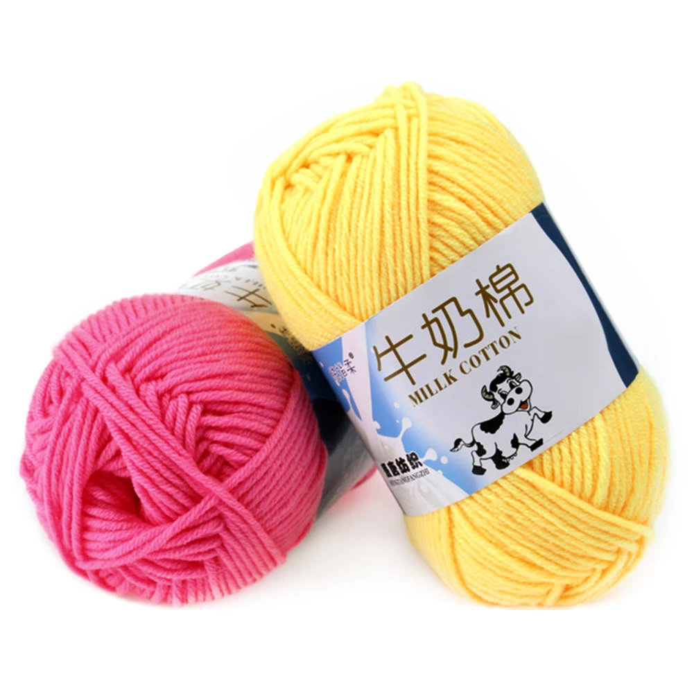 50g High Quality Warm DIY Milk Cotton Yarn Baby Wool Yarn for Knitting
