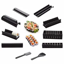 10 шт./партия пластиковый набор для приготовления суши Onigiri формы наборы DIY Кухня Safty суши ролик Bento аксессуары инструменты