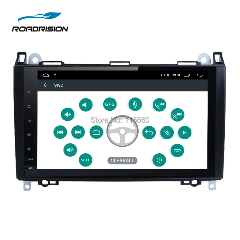 RoadRision 9inchs IPS Android 6.0 Quad core Car multimedia GPS for Mercedes Benz Sprinter Vito W169 W245 W469 W639 B200 5