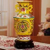 Jingdezhen Antique Ancient Enamel Ceramic Flower Vase Decorative Vases Home Modern Wedding Decoration Vase 2