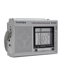 Panda 6110 Полнодиапазонный полупроводниковый радиоприемник для пожилых людей, портативный Радиоприемник для пожилых людей, Мини карманный