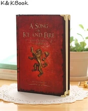 JINGU Game of Thrones Notebooks Vintage Hardcover Notebook for Gift Movie A Song of Ice and Fire A5 Size Day Planner