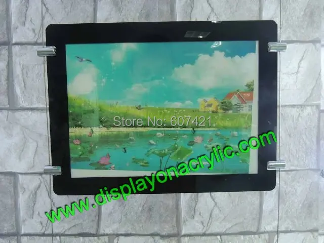 

(4Units/Lot) Ultra Slim Double Sided A3 LED Magnetic Panel Estate Agent Display, Cable Hanging Wire Window Display