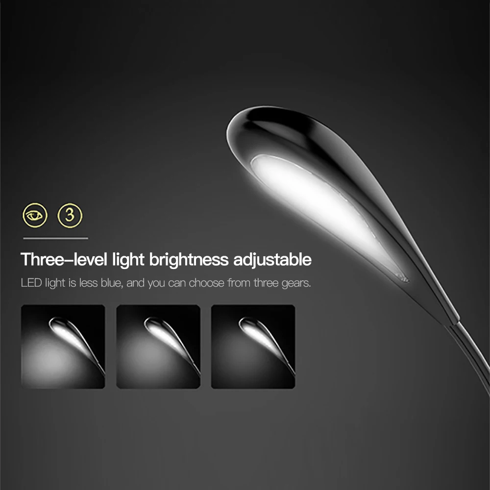 

JXSFLYE Desk lamp USB led Table Lamp LED Table lamp with Clip Bed Reading book Night Light LED Desk lamp Table Touch 3 Modes