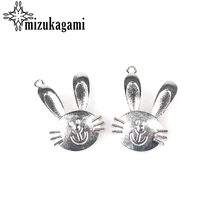 

New 10pcs 27*19MM Retro Zinc Alloy Silver Rabbit Charms Pendant For DIY Necklace Bracelet Jewelry Accessories Free Shipping